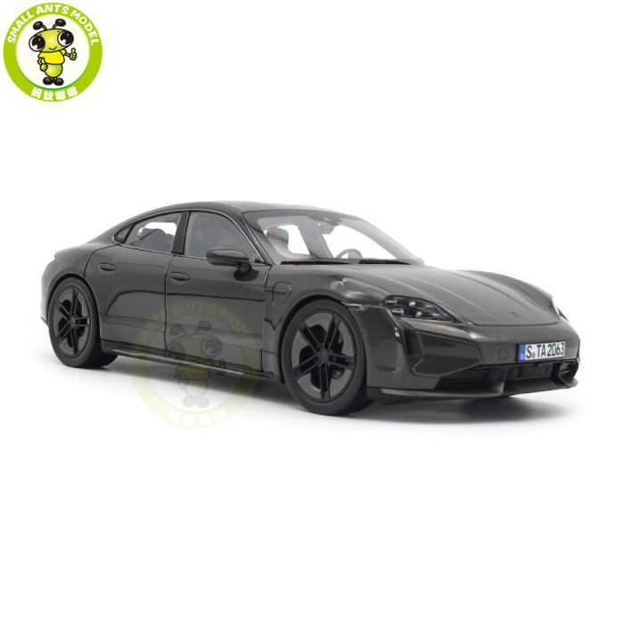 1/18 Porsche Taycan Turbo S 2024 Norev 187654 Slate Grey Neo Diecast Model Toys Car Gifts For Friends Father