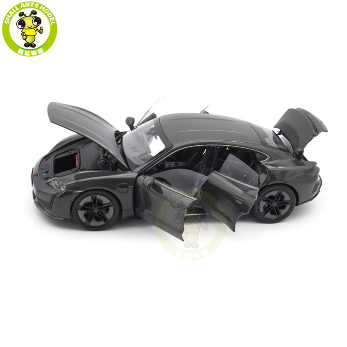 1/18 Porsche Taycan Turbo S 2024 Norev 187654 Slate Grey Neo Diecast Model Toys Car Gifts For Friends Father