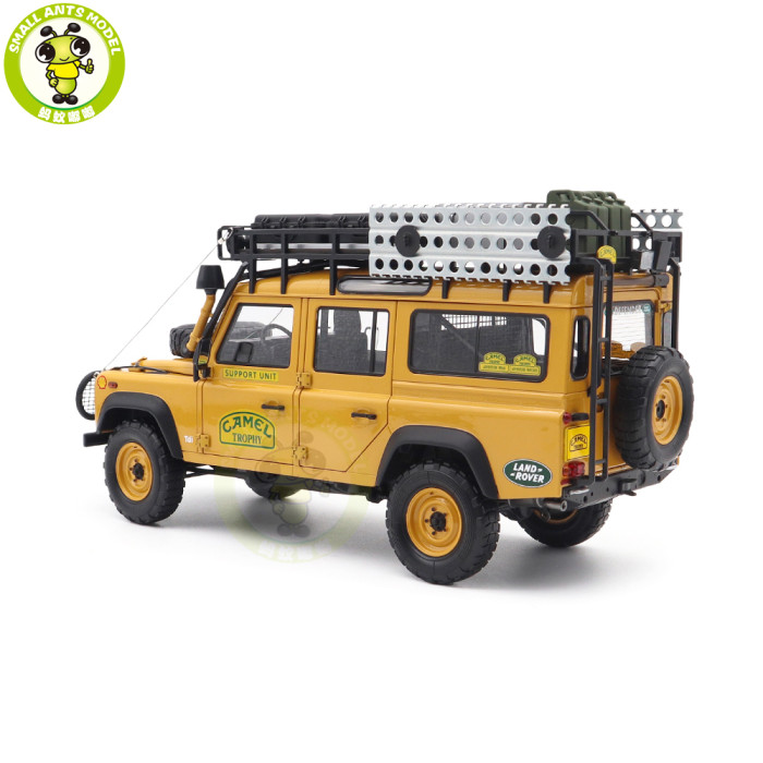 1/18 Land Rover Defender 110 CAMEL TROPHY Support Unit Sabah Malaysia 1993 Almost REAL 810310 Diecast Model Toy Car Gifts For Friends