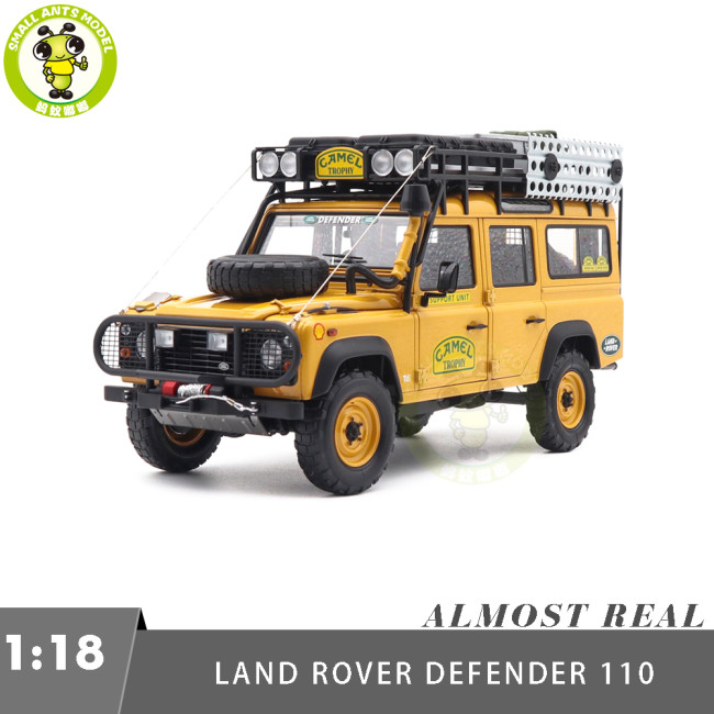 1/18 Land Rover Defender 110 CAMEL TROPHY Support Unit Sabah Malaysia 1993 Almost REAL 810310 Diecast Model Toy Car Gifts For Friends