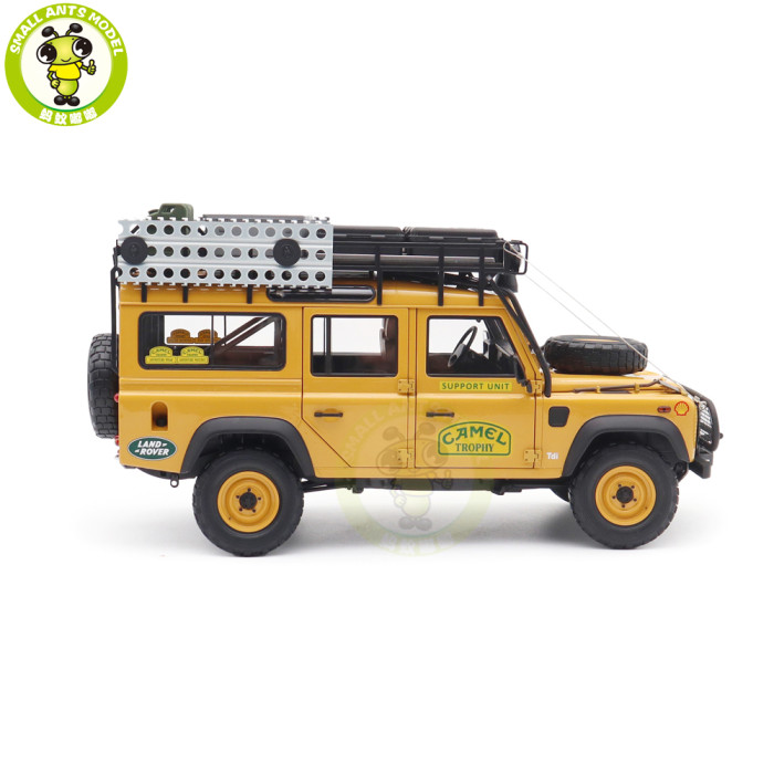 1/18 Land Rover Defender 110 CAMEL TROPHY Support Unit Sabah Malaysia 1993 Almost REAL 810310 Diecast Model Toy Car Gifts For Friends