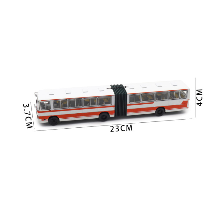 1/64 CJ660B CJ6151 Articulated Bus ChangJiang China Diecast Model Toy Car Bus Gifts For Friends