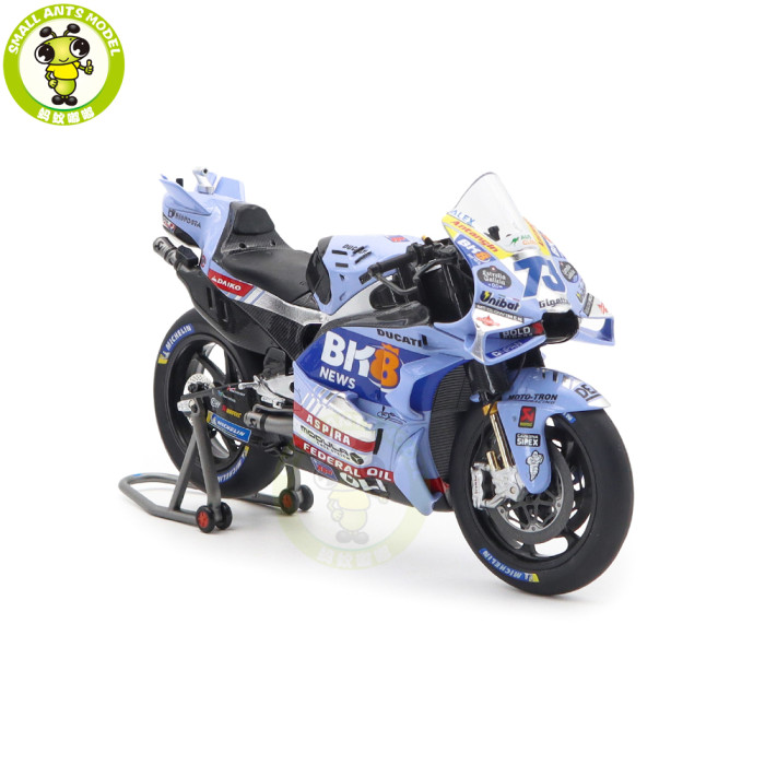 1/12 Kiloworks TEAM BK8 Gresini MOTOGP 2025 Spain GP Ducati Desmosedici GP24 Diecast Motorcycle Model Toys Gifts For Father Friends