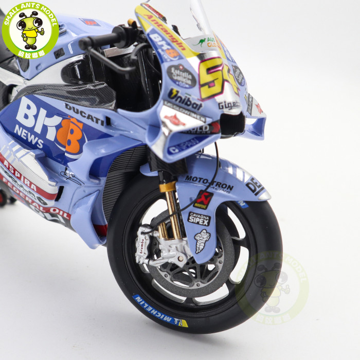 1/12 Kiloworks TEAM BK8 Gresini MOTOGP 2025 Spain GP Ducati Desmosedici GP24 Diecast Motorcycle Model Toys Gifts For Father Friends