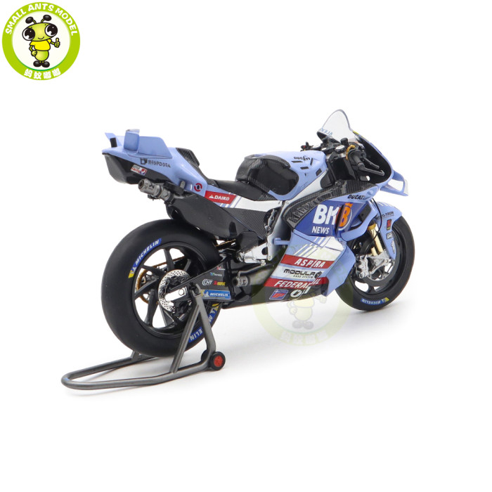 1/12 Kiloworks TEAM BK8 Gresini MOTOGP 2025 Spain GP Ducati Desmosedici GP24 Diecast Motorcycle Model Toys Gifts For Father Friends