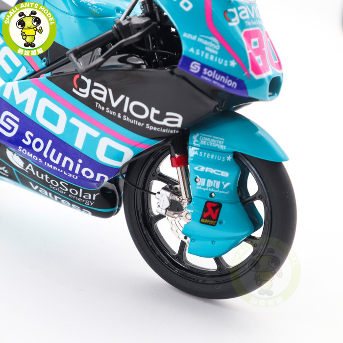 1/12 Kiloworks CFMOTO Racing Moto3 2024 #80 David Alonso Diecast Motorcycle Model Toys Gifts For Father Friends