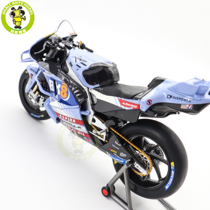 1/12 Kiloworks TEAM BK8 Gresini MOTOGP 2025 Spain GP Ducati Desmosedici GP24 Diecast Motorcycle Model Toys Gifts For Father Friends