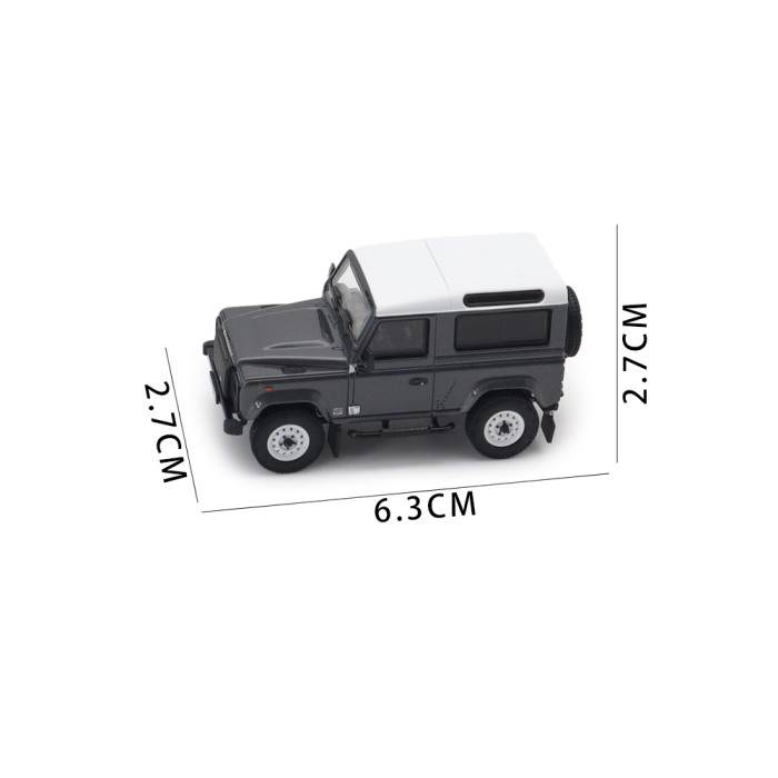 1/64 LCD Land Rover Defender 90 Works V8 70th 2017 Diecast Model Toy Car Gifts For Friends