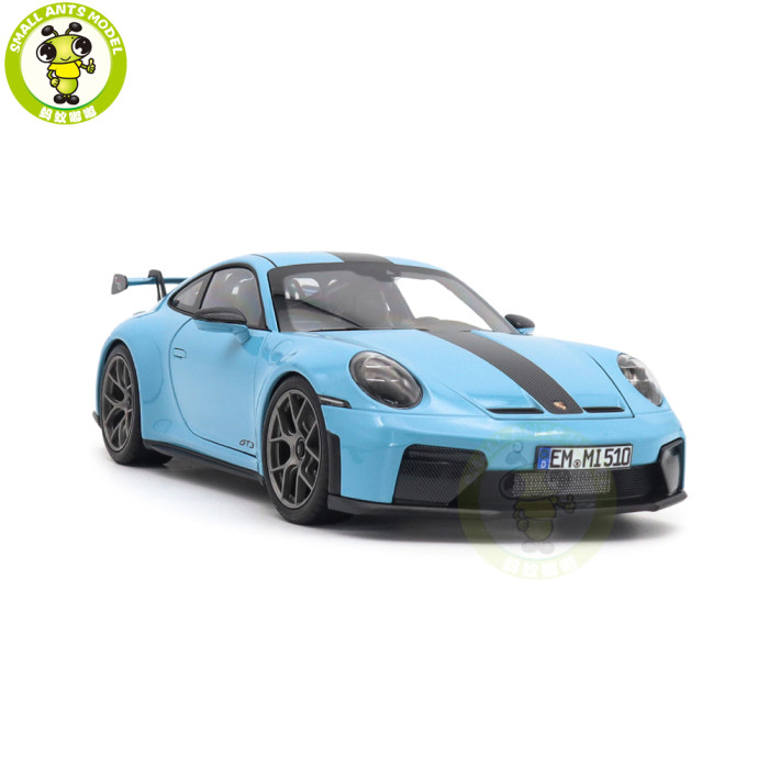 1/18 Porsche 911 GT3 2025 Norev 187000 Gulf Blue Diecast Model Toys Car Gifts For Friends Father