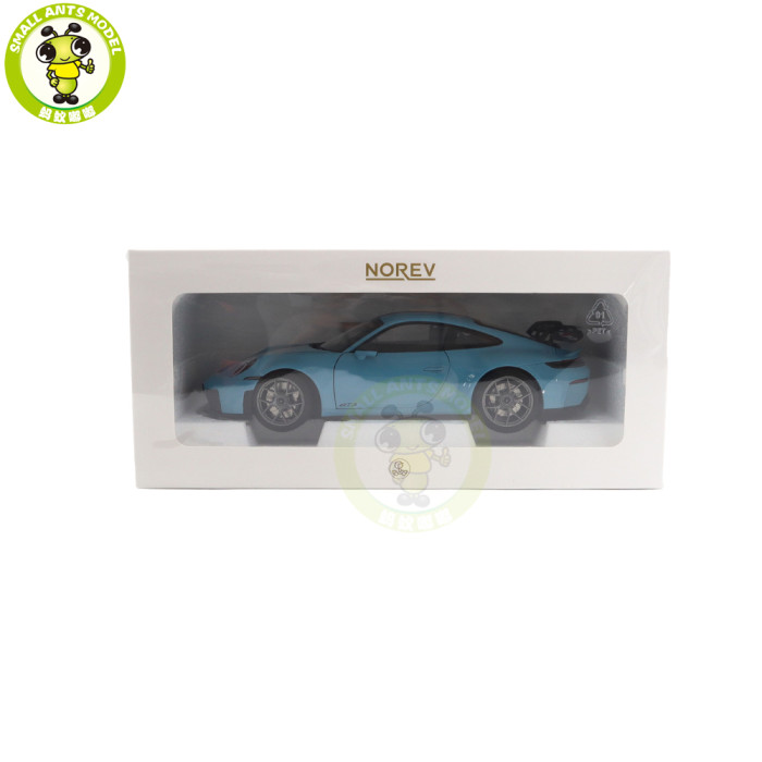 1/18 Porsche 911 GT3 2025 Norev 187000 Gulf Blue Diecast Model Toys Car Gifts For Friends Father