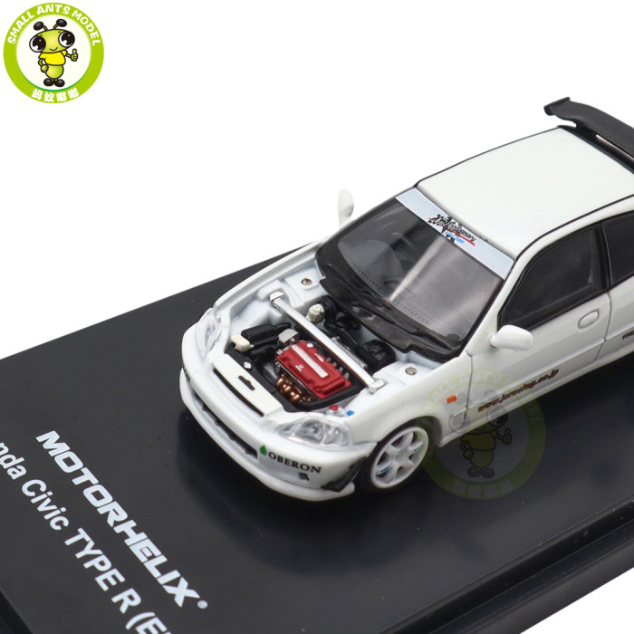 1/64 MOTORHELIX Honda Civic Type R EK9 Diecast Model Toy Car Gifts For Father Friends