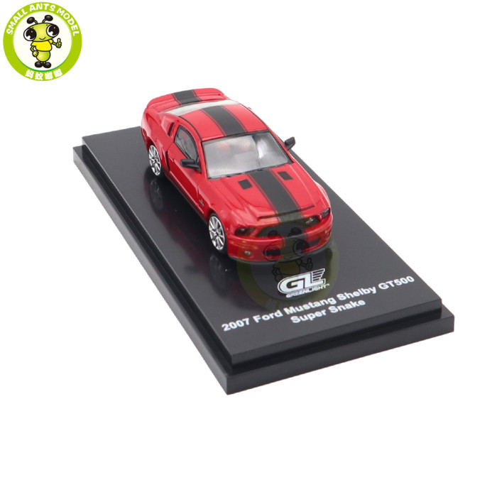 1/64 Ford Mustang Shelby GT500 2007 Super Snake MOTORHELIX GreenLight Diecast Model Toy Car Gifts For Father Friends
