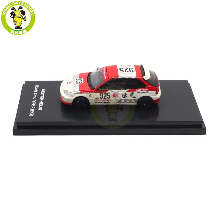 1/64 MOTORHELIX Honda Civic Type R EK9 Diecast Model Toy Car Gifts For Father Friends
