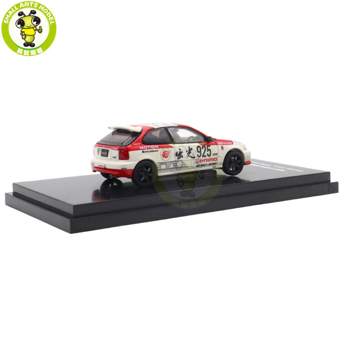 1/64 MOTORHELIX Honda Civic Type R EK9 Diecast Model Toy Car Gifts For Father Friends
