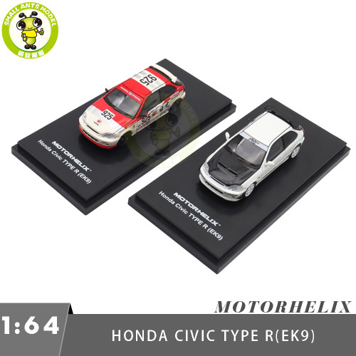 1/64 MOTORHELIX Honda Civic Type R EK9 Diecast Model Toy Car Gifts For Father Friends