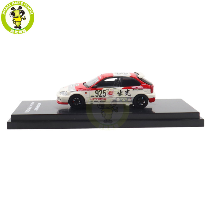 1/64 MOTORHELIX Honda Civic Type R EK9 Diecast Model Toy Car Gifts For Father Friends
