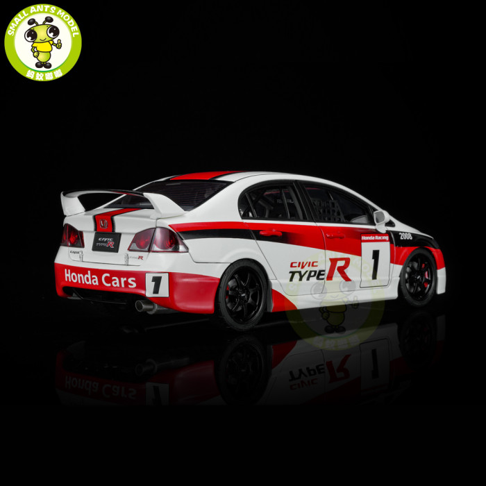 Pre-order 1/18 MOTORHELIX Honda CIVIC Type R FD2 #1 2012 Japan One Make Race Diecast Model Toy Car Gifts For Father Friends