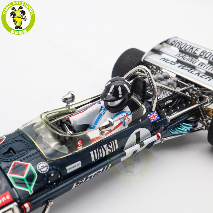 1/18 SUNSTAR Team Lotus Type 49C Classic Grand Prix 1970 Monaco GP F1 #1 G.Hill Diecast Model Toy Car Gifts For Father Friends
