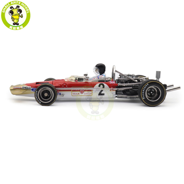 1/18 SUNSTAR Team Lotus Type 49B Classic Grand Prix 1969 South African GP F1 #2 Jochen Rindt Diecast Model Toy Car Gifts For Father Friends