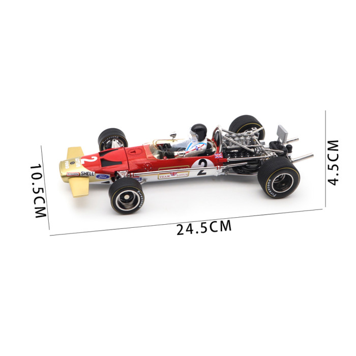 1/18 SUNSTAR Team Lotus Type 49B Classic Grand Prix 1969 South African GP F1 #2 Jochen Rindt Diecast Model Toy Car Gifts For Father Friends