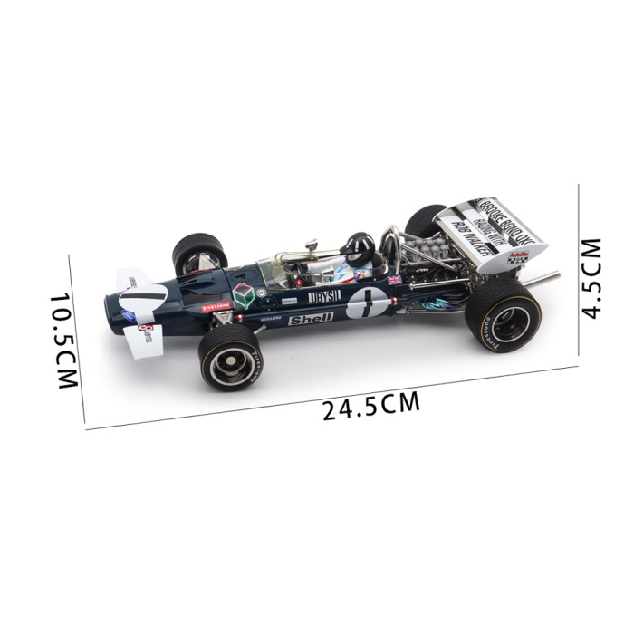 1/18 SUNSTAR Team Lotus Type 49C Classic Grand Prix 1970 Monaco GP F1 #1 G.Hill Diecast Model Toy Car Gifts For Father Friends