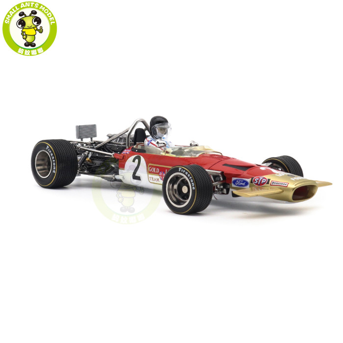 1/18 SUNSTAR Team Lotus Type 49B Classic Grand Prix 1969 South African GP F1 #2 Jochen Rindt Diecast Model Toy Car Gifts For Father Friends