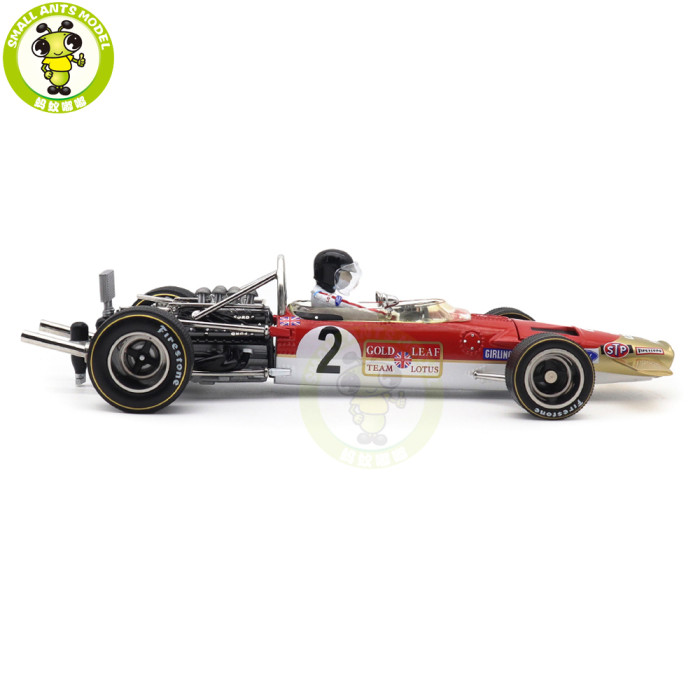 1/18 SUNSTAR Team Lotus Type 49B Classic Grand Prix 1969 South African GP F1 #2 Jochen Rindt Diecast Model Toy Car Gifts For Father Friends