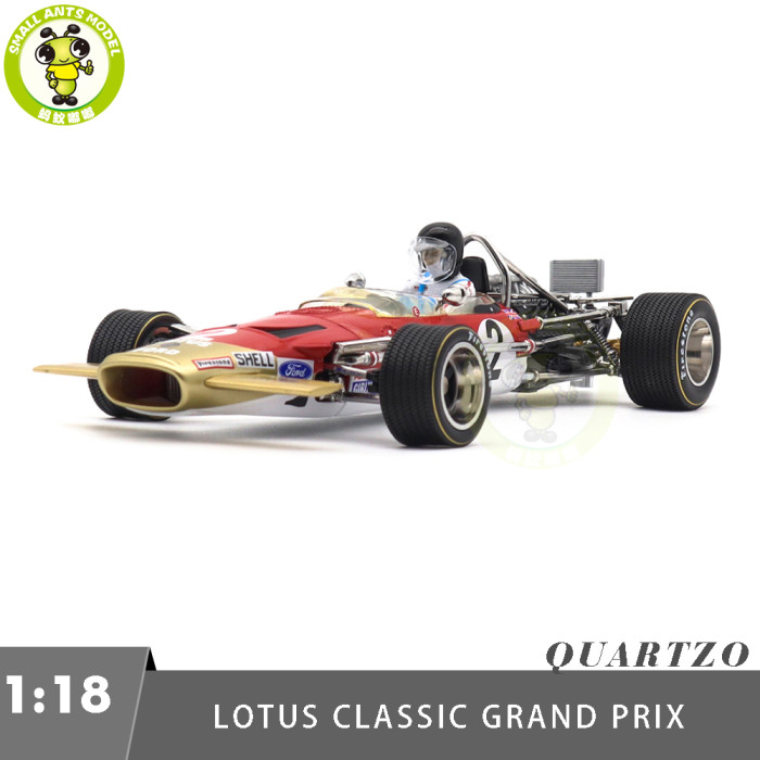 1/18 SUNSTAR Team Lotus Type 49B Classic Grand Prix 1969 South African GP F1 #2 Jochen Rindt Diecast Model Toy Car Gifts For Father Friends