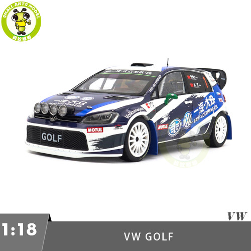 1/18 VW Volkswagen GOLF 7 S CRC FAW-VW Rally Team DA-Motorsport Diecast Model Car Toys Gifts For Friends