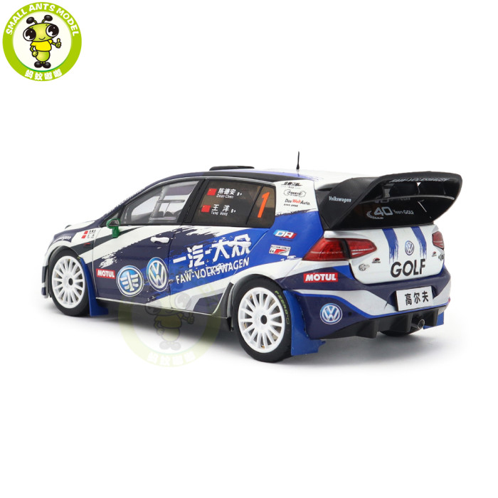 1/18 VW Volkswagen GOLF 7 S CRC FAW-VW Rally Team DA-Motorsport Diecast Model Car Toys Gifts For Friends