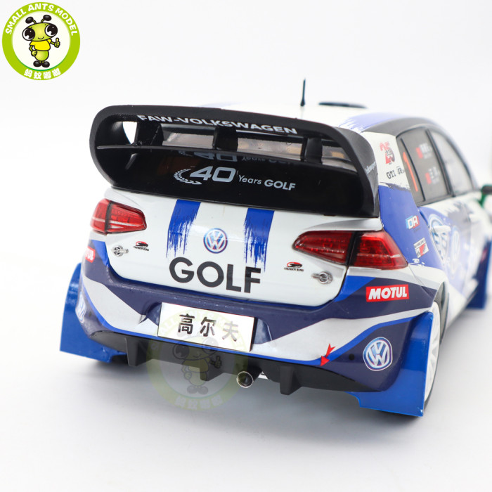 1/18 VW Volkswagen GOLF 7 S CRC FAW-VW Rally Team DA-Motorsport Diecast Model Car Toys Gifts For Friends
