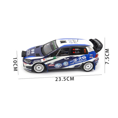 1/18 VW Volkswagen GOLF 7 S CRC FAW-VW Rally Team DA-Motorsport Diecast Model Car Toys Gifts For Friends