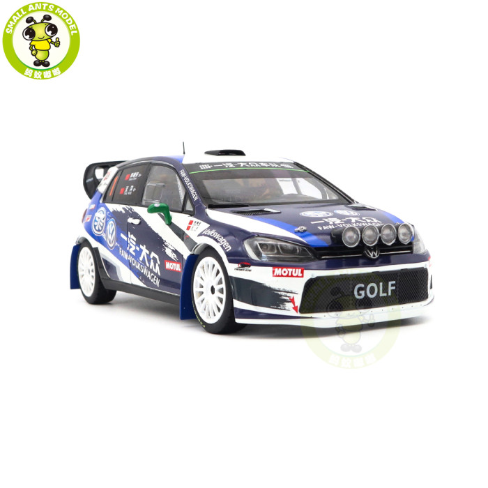 1/18 VW Volkswagen GOLF 7 S CRC FAW-VW Rally Team DA-Motorsport Diecast Model Car Toys Gifts For Friends