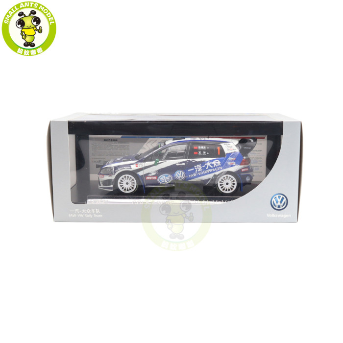 1/18 VW Volkswagen GOLF 7 S CRC FAW-VW Rally Team DA-Motorsport Diecast Model Car Toys Gifts For Friends