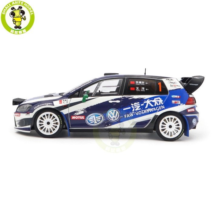 1/18 VW Volkswagen GOLF 7 S CRC FAW-VW Rally Team DA-Motorsport Diecast Model Car Toys Gifts For Friends