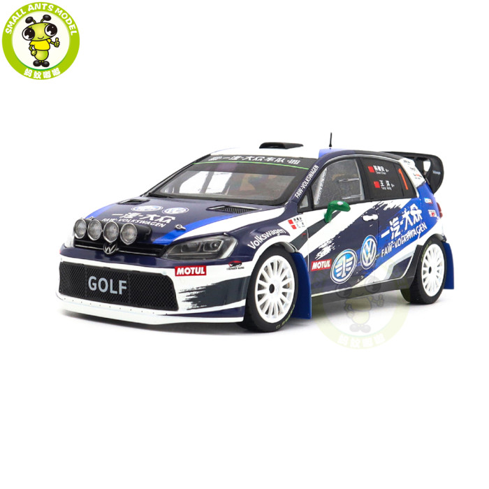 1/18 VW Volkswagen GOLF 7 S CRC FAW-VW Rally Team DA-Motorsport Diecast Model Car Toys Gifts For Friends