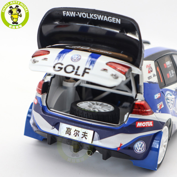 1/18 VW Volkswagen GOLF 7 S CRC FAW-VW Rally Team DA-Motorsport Diecast Model Car Toys Gifts For Friends