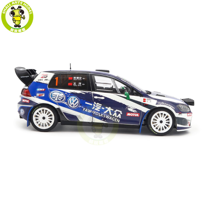 1/18 VW Volkswagen GOLF 7 S CRC FAW-VW Rally Team DA-Motorsport Diecast Model Car Toys Gifts For Friends