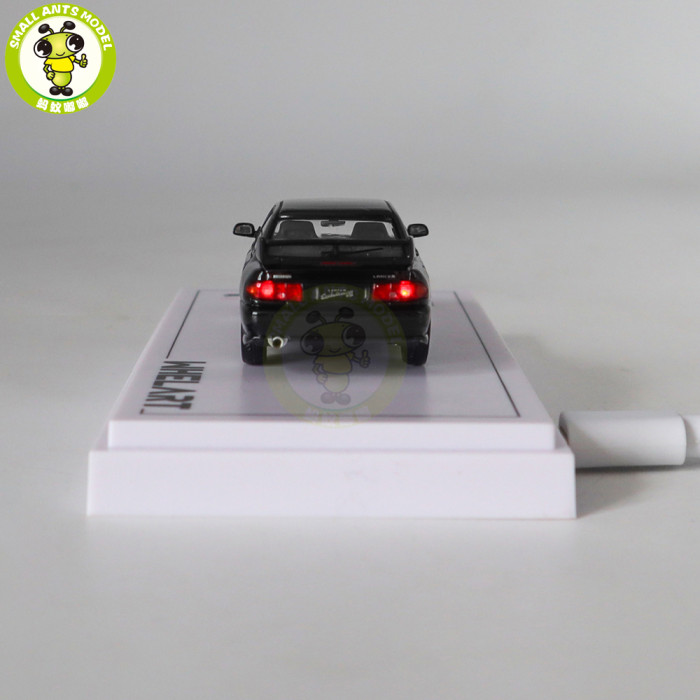 1/64 Whelart Mitsubishi Lancer Evolution III EVO 3 Lighting Function Diecast Model Toy Car Gifts For Friends