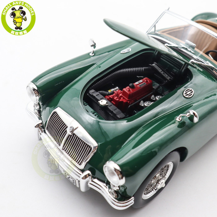 1/18 MG MGA 1955 Roadster Norev 182610 British Racing Green Diecast Model Toys Car Boys Girls Gifts