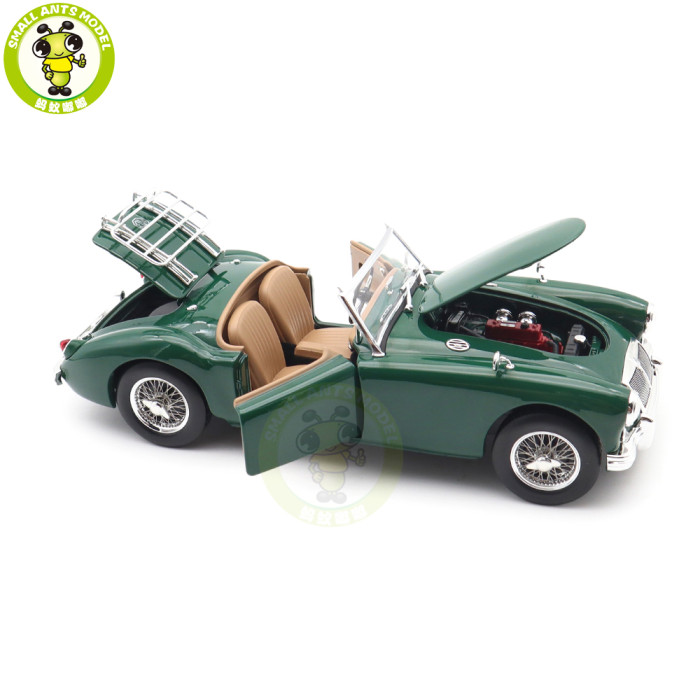 1/18 MG MGA 1955 Roadster Norev 182610 British Racing Green Diecast Model Toys Car Boys Girls Gifts