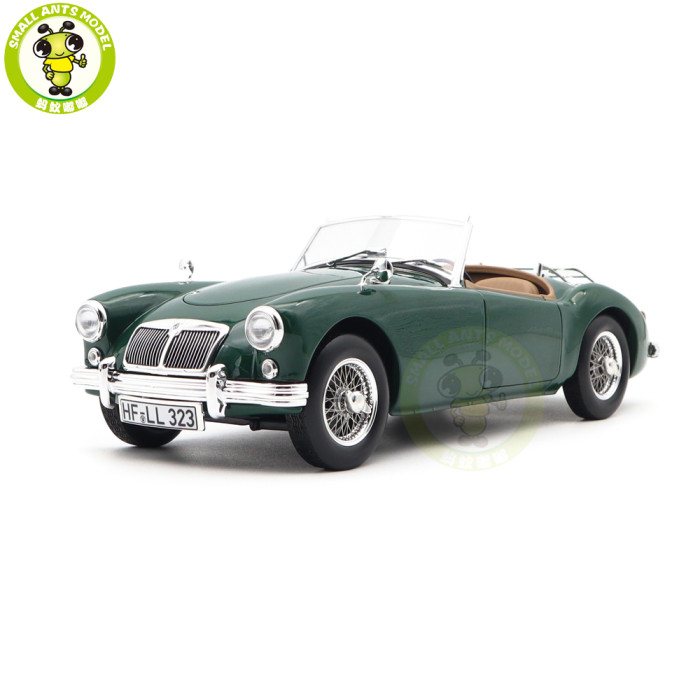 1/18 MG MGA 1955 Roadster Norev 182610 British Racing Green Diecast Model Toys Car Boys Girls Gifts