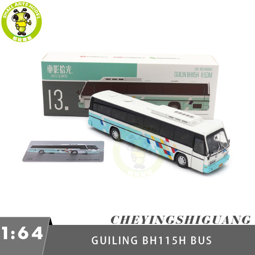 1/64 Daewoo Bus BH115 GuiLing Diecast Model Toy Car Bus