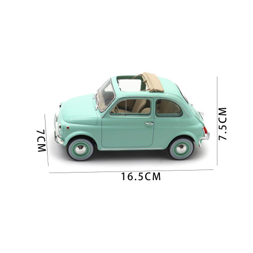 1/18 Fiat 500 L 1968 Norev 187777 Pastel Blue Birth Pack Diecast Model Toys Car Boys Girls Gifts