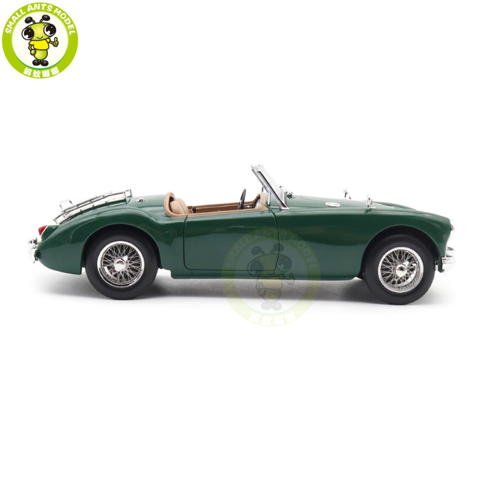 1/18 MG MGA 1955 Roadster Norev 182610 British Racing Green Diecast Model Toys Car Boys Girls Gifts