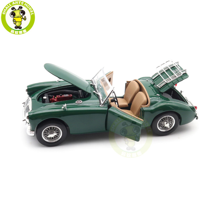 1/18 MG MGA 1955 Roadster Norev 182610 British Racing Green Diecast Model Toys Car Boys Girls Gifts