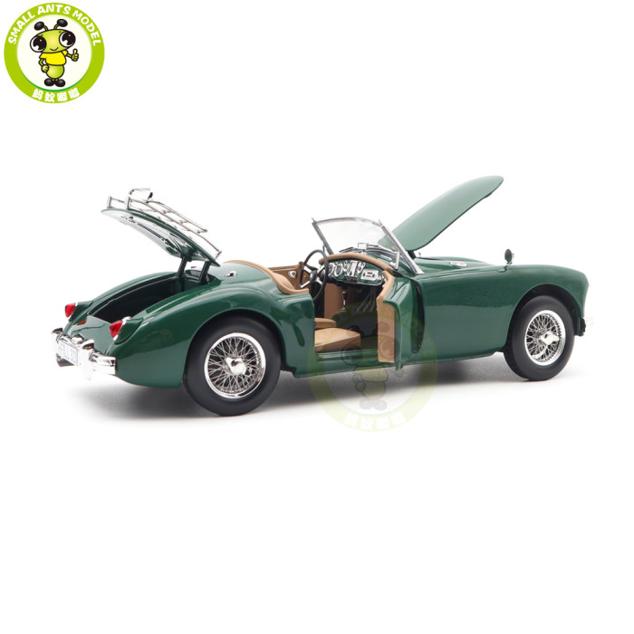 1/18 MG MGA 1955 Roadster Norev 182610 British Racing Green Diecast Model Toys Car Boys Girls Gifts