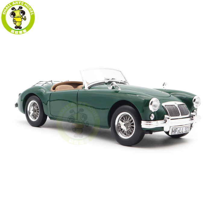 1/18 MG MGA 1955 Roadster Norev 182610 British Racing Green Diecast Model Toys Car Boys Girls Gifts
