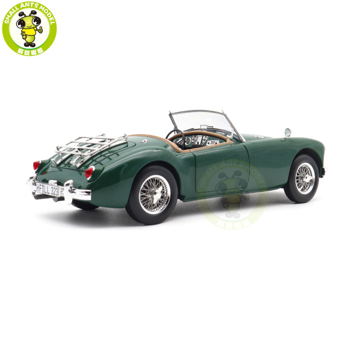 1/18 MG MGA 1955 Roadster Norev 182610 British Racing Green Diecast Model Toys Car Boys Girls Gifts
