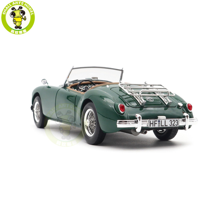 1/18 MG MGA 1955 Roadster Norev 182610 British Racing Green Diecast Model Toys Car Boys Girls Gifts